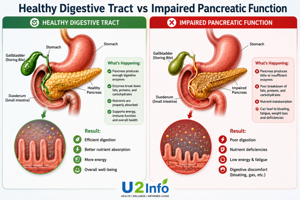 impaired pancreatic function